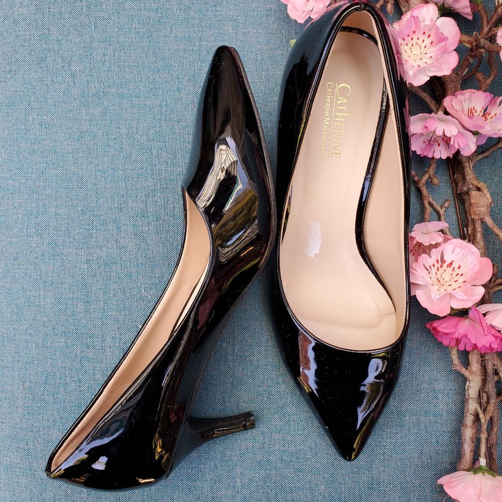 Catherine Malandrino black patent leather …